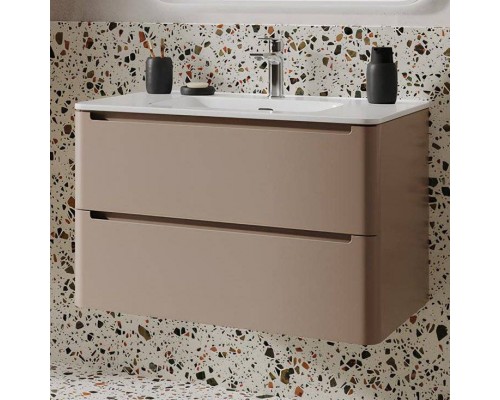 Тумба с раковиной IDDIS Edifice 80 подвесная, капучино, раковина 0108000i28