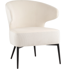 Кресло Stool Group Royal Stripes велюр молочный