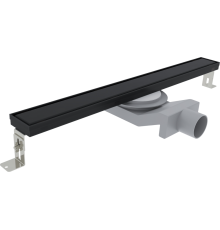 Душевой трап (лоток) Plumberia Selection PSL Linear 90 см, черный матовый