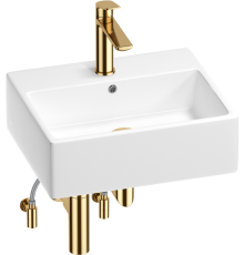 Комплект Wellsee Graceful Pro 201004618 глянцевый белый, золото, 5 в 1