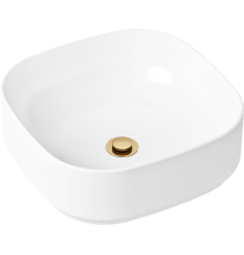 Раковина Lavinia Boho Bathroom Sink Slim 21520832 с донным клапаном, золото
