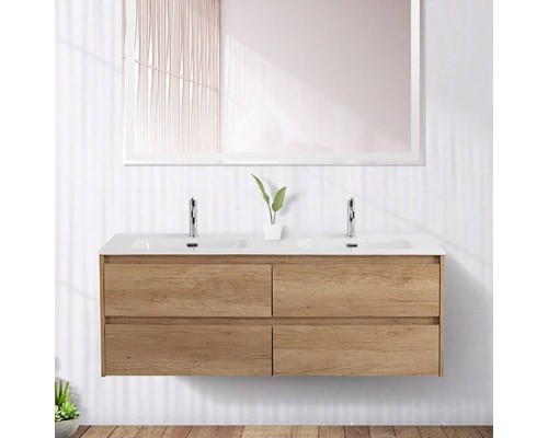 Тумба под раковину BelBagno Kraft 120 4 ящика, для двоих, rovere nebrasca nature