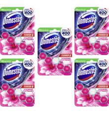 Набор Domestos Power 5 туалетный блок для унитаза, ледяная магнолия 55 г, 5 шт.