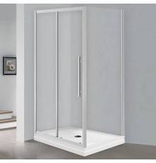 Душевой уголок Esbano Flex ESF-108PS-C 100х80 см, профиль хром, стекло прозрачное