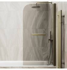 Шторка на ванну Maybahglass MGV-777-2 60x140, профиль бронза, стекло бронза