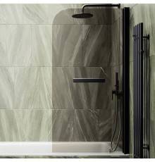 Шторка на ванну Maybahglass MGV-777-6 60x140, профиль черный, стекло бронза
