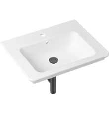 Раковина Lavinia Boho Bathroom Sink Slim 21520406 с сифоном и донным клапаном, черный матовый