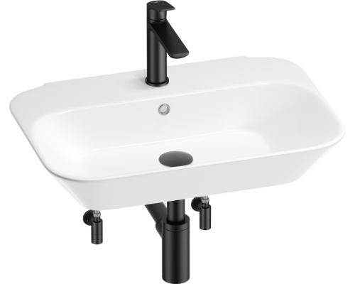 Комплект Wellsee Éclatant 201005377 глянцевый белый, матовый черный, 5 в 1