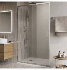 Душевая дверь в нишу BelBagno Luce BF-1-110-C-Cr профиль хром, стекло прозрачное