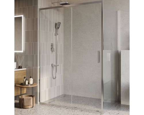 Душевой уголок BelBagno Luce AH-1-140/100-C-Cr стекло прозрачное