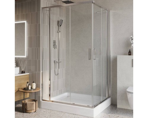 Душевой уголок BelBagno Luce AH-22-140/120-C-Cr стекло прозрачное