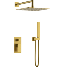 Душевой комплект Boheme Qubic 474-3-BR С ВНУТРЕННЕЙ ЧАСТЬЮ, bronze