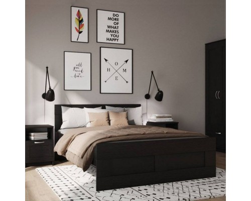 Спальный гарнитур Шведский стандарт Сириус 140х200 см дуб венге