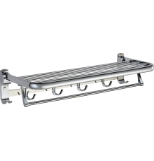 Полка Savol S-007099 60 см, для полотенец, откидная, хром
