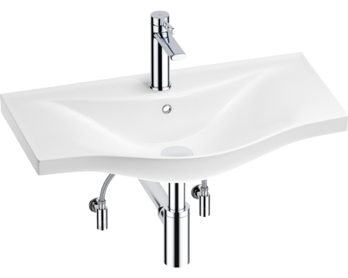 Комплект Wellsee Bisou 201005281 глянцевый белый, хром, 5 в 1