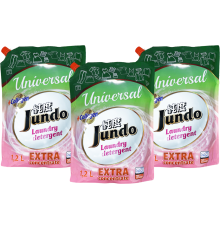 Набор JUNDO Universal гель для стирки цветочный, 1.2 л, 3 шт.