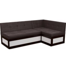 Угловой кухонный диван Mebel-Ars Нотис R 187х82х112 см бархат шоколадный star velvet 60 coffee