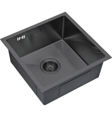 Мойка кухонная S.K.Sanitary SKS 4444 GRAFIT с сифоном