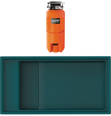 Комплект Мойка кухонная Omoikiri Kinaru 86-U/I-DO deep ocean + Измельчитель Nagare slim 1250