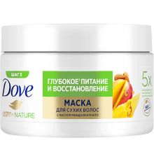 Маска Dove Глубокое питание и восстановление увлажняющая, питательная, для всех типов волос, для поврежденных волос, для тонких волос, с маслами, 300 мл