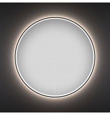 Зеркало круглое Wellsee 7 Rays’ Spectrum 50 с фронтальной подсветкой, черное матовое
