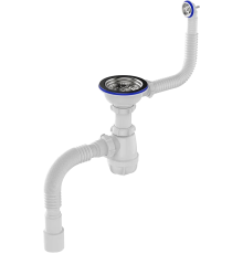 Сифон для мойки Aquant Standart B0139-20-MR с круглым переливом