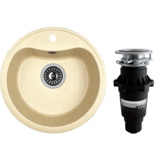 Комплект Мойка кухонная Dr. Gans Dora дюна + Измельчитель Bone Crusher BC 810-SL Slim Line