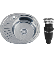 Комплект Мойка кухонная РМС MD8 MD8-7750OVR R + Измельчитель Bone Crusher BC 610-AS