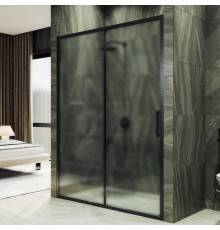 Душевая дверь в нишу Maybahglass MGD-1280-6 120 см, профиль черный, стекло матовое