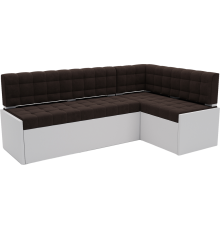 Угловой кухонный диван Mebel-Ars Ганновер 178x82x103 см R кордрой коричневый