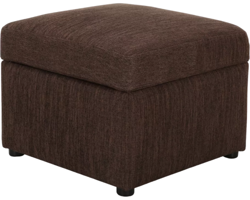 Пуф Stolline Квин 51х51 рогожка коричневый bingo 20