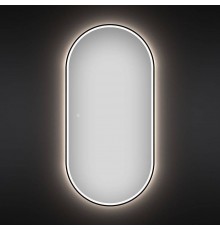 Зеркало Wellsee 7 Rays’ Spectrum 60х120 с фронтальной подсветкой, черное матовое