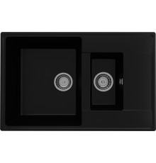 Мойка кухонная Domaci Солерно DP 780 1,5 K-07 уголь (Ненадлежащее качество: выставочный экземпляр, без упаковки)