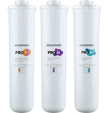 Комплект картриджей Аквафор Кристалл ECO H Pro Pro 1, Pro H, Pro B
