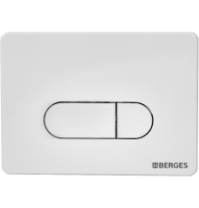 Кнопка смыва Berges Novum D4 soft touch белая