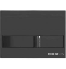 Кнопка смыва Berges Novum L6 чёрный глянец