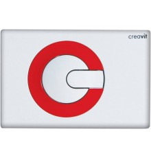 Кнопка смыва Creavit Power GP5001.01 бело-красная