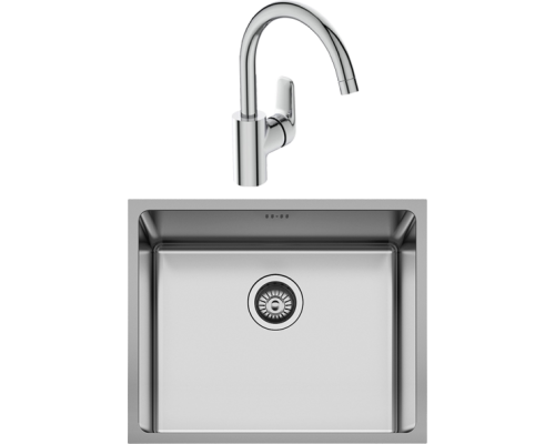 Комплект Мойка кухонная Seaman Eco Roma SMR-5444A + Смеситель Ideal Standard Ceraflex