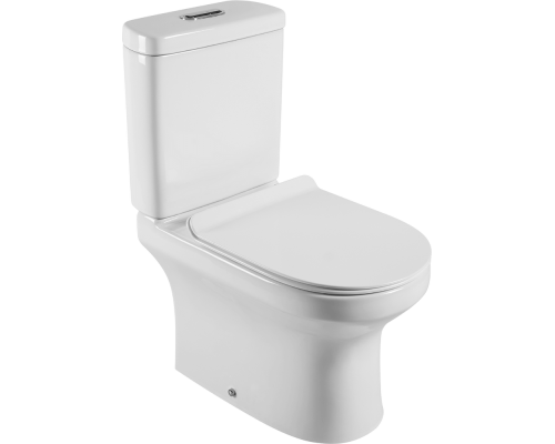 Унитаз-компакт Agger AT04000 безободковый, с микролифтом