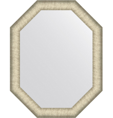 Зеркало Evoform Octagon BY 7425 55х70 брашированное серебро, в багетной раме