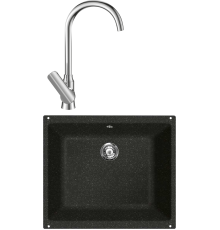 Комплект Мойка Lava U1 basalt + Смеситель SG07 CR chrome