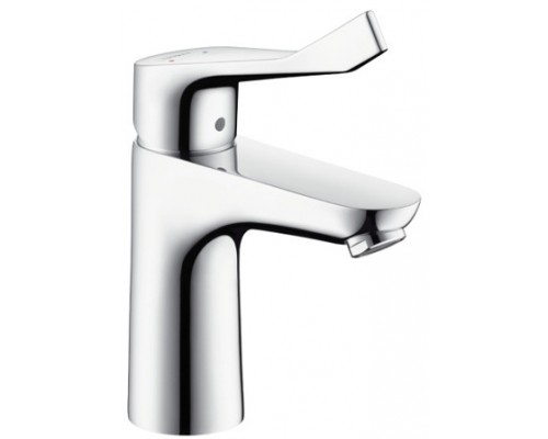 HG 31 911 000 Focus Care Смеситель для раковины 100 мм, со сливным гарнитуром, с дл. рукояткой 31911000