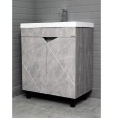 Тумба под раковину Домино, "Classica 70" Vector св бетон без ящика