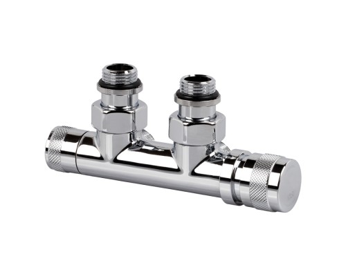 Узел нижнего подключения SR Rubinetterie угловой 1/2 х3/4 Е Хром (правый) 0681-1500C0E0