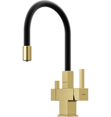 Смеситель для кухни Sancos Arno SC4005BG с гибким изливом, брашированное золото