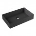 Alice Spy Rectangular Раковина 60x38х12см., накладная, без отв., цвет: чёрный матовый. 34250108