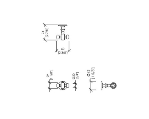 DevonDevon First Class Крючок подвесной, двойной, цвет: золото. DD33330OT