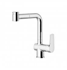 Gattoni H2Omix3000 Cucina Смеситель для раковины, с выдвижным распылителем, излив 205 мм, цвет: хром. 3070/30C0cr
