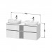 Duravit D-Neo Тумбочка подвесная 64.4x140x55 см, раковина, 2 ящика, цвет: Black Oak. 0379600000,  DE4970R1616