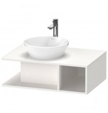 Duravit D-Neo Тумбочка подвесная компакт 80x55х26 см., раковина, 1 открытое отделение на правой стороне, цвет: белый высокоглянцевый. 2328400000,  DE492802222